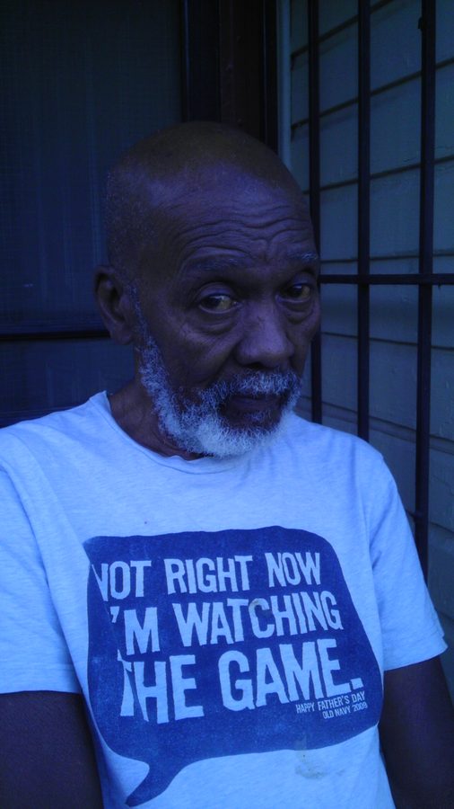 dad on the porch